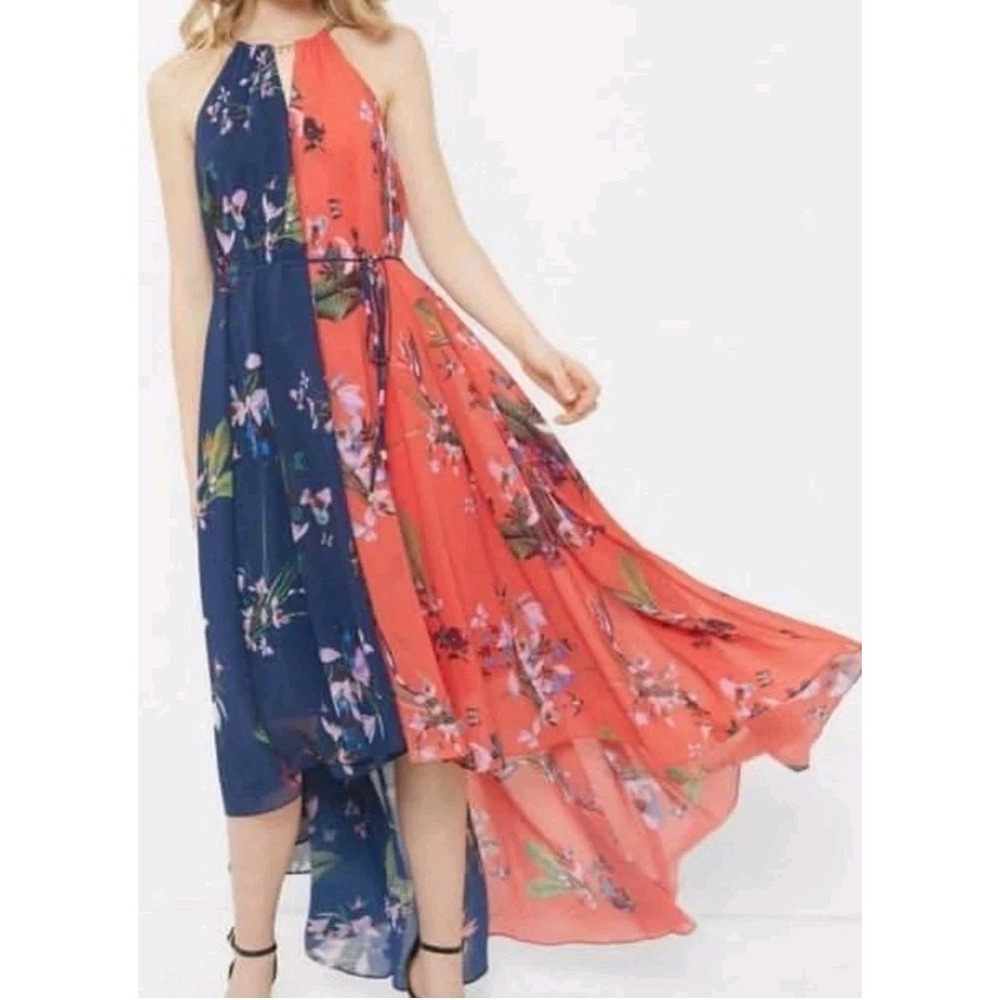 Ted Baker London Tropical Oasis Hanie Pleated  Dress Chain neck size 3/8 MRSP389